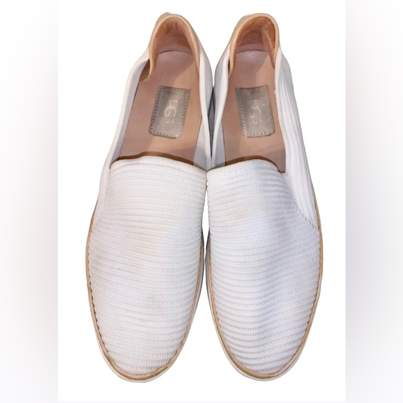 UGG Sammy white slip ons slides women’s loafers shoes size 8 - Picture 8 of 12